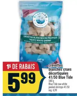 Marché Adonis CREVETTES BLANCHES CRUES DÉCORTIQUÉES 41/50 BLUE TIDE | BLUE TIDE RAW WHITE PEELED SHRIMPS 41/50 offer