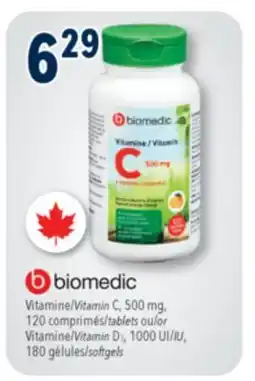 Familiprix Biomedic Vitamin C 500mg chewable tablets Natural Orange Flavour 120un offer
