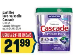 Marché Adonis PASTILLES LAVE-VAISSELLE CASCADE | CASCADE DISHWASHER offer
