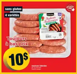 Super C SAUCISSES SELECTION | SELECTION SAUSAGES offer