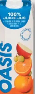 IGA OASIS FRUIT JUICE offer