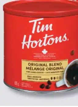 IGA TIM HORTONS COFFEE BEANS OR GROUND COFFEE offer