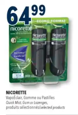 Familiprix Nicorette QuickMist stop smoking nicotine 1mg Fresh Mint 2un offer