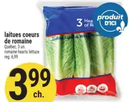 Marché Adonis LAITUES COEURS DE ROMAINE | ROMAINE HEARTS LETTUCE offer