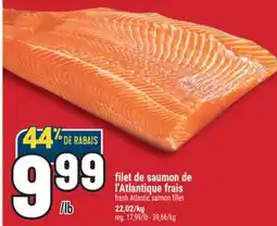 Marché Adonis FILET DE SAUMON DE L'ATLANTIQUE FRAIS | FRESH ATLANTIC SALMON FILLET offer