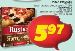 IGA RUSTICA FROZEN PIZZA offer