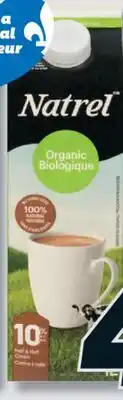 IGA NATREL 5%, 10% M.G. (1 L), 35% M.G. (473 mL) CREAM offer
