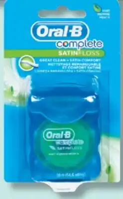 IGA ORAL-B COMPLETE (50 m) TOOTHPASTE OR DENTAL FLOSS offer