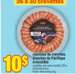 Super C COURONNE DE CREVETTES BLANCHES DU PACIFIQUE IRRÉSISTIBLE | PACIFIC WHITE SHRIMP RING offer