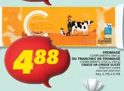 IGA COMPLIMENTS CHEESE OR CHEESE SLICES offer