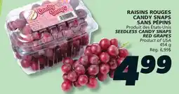 IGA SEEDLESS CANDY SNAPS RED GRAPES offer