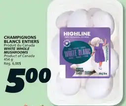 IGA WHITE WHOLE MUSHROOMS offer