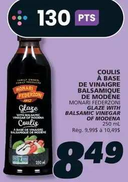 IGA MONARI FEDERZONI GLAZE WITH BALSAMIC VINEGAR OF MODENA offer