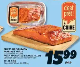 IGA FRESH MARINATED SALMON FILLETS offer
