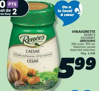 IGA RENÉE'S GOURMET DRESSING offer