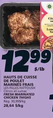 IGA LES FILLES FATTOUSH FRESH MARINATED CHICKEN THIGHS offer