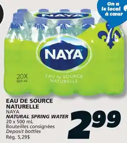 IGA NAYA NATURAL SPRING WATER offer