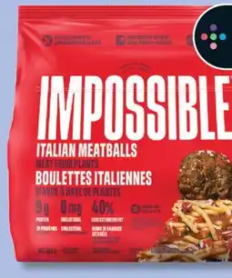 IGA IMPOSSIBLE FROZEN PLANT-BASED ITALIAN MEATBALLS offer