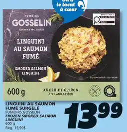 IGA FUMOIRS GOSSELIN FROZEN SMOKED SALMON LINGUINI offer