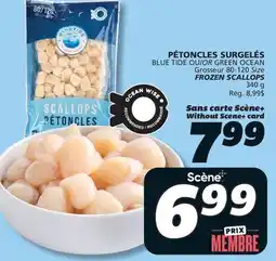 IGA FROZEN SCALLOPS BLUE TIDE OR GREEN OCEAN offer