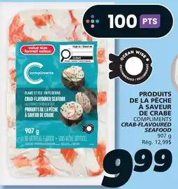 IGA COMPLIMENTS CRAB-FLAVOURED SEAFOOD offer
