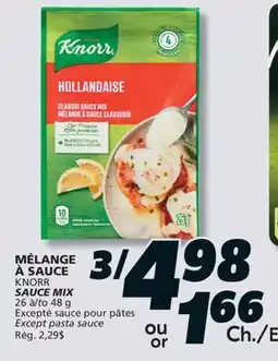 IGA KNORR SAUCE MIX offer
