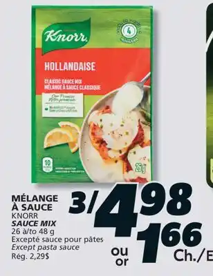 IGA KNORR SAUCE MIX offer
