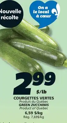 IGA GREEN ZUCCHINIS offer