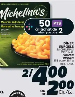 IGA MICHELINA'S ORIGINAL FROZEN DINNER offer
