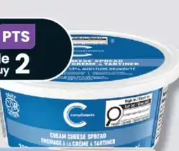 IGA COMPLIMENTS CREAM CHEESE offer