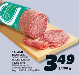 IGA COMPLIMENTS SLICED SALAMI offer