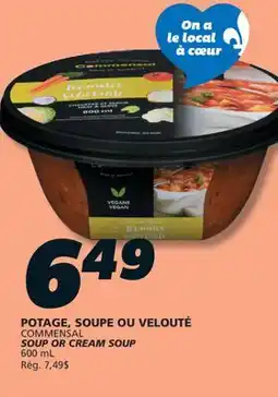 IGA COMMENSAL SOUP OR CREAM SOUP offer
