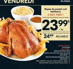 IGA FRIDAY'S SPECIAL At the bistro offer