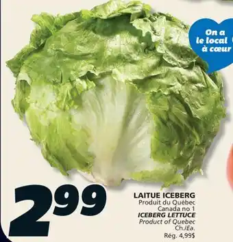 IGA ICEBERG LETTUCE offer