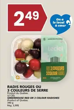 Rachelle-Bery Grocery LE CIEL GREENHOUSE RED OR 3 COLOUR RADISHES offer