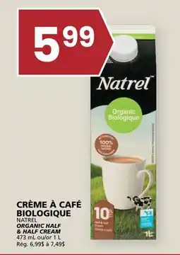 Rachelle-Bery Grocery NATREL ORGANIC HALF & HALF CREAM offer