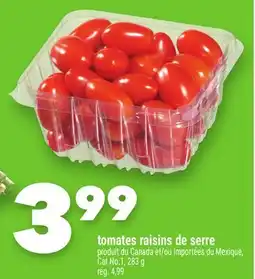 Marche Ami tomates raisins de serre offer