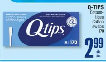 Jean Coutu Q-TIPS Cotton swabs offer