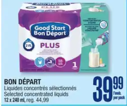 Jean Coutu BON DÉPART Selected concentrated liquids offer