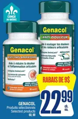 Jean Coutu GENACOL Selected products offer