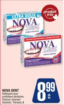 Jean Coutu NOVA DENT Denture cleanser Packets offer