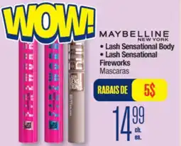 Jean Coutu MAYBELLINE NEW YORK Lash Sensational Body, Lash Sensational Fireworks Mascaras offer