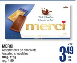 Jean Coutu MERCI Assorted chocolates offer