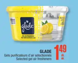 Jean Coutu GLADE Selected gel air fresheners offer
