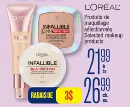 Jean Coutu LOREAL Selected makeup products offer