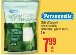 Jean Coutu PERSONNELLE Selected Epsom salts offer
