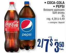 Jean Coutu COCA-COLA, PEPSI Soft drinks offer