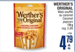 Jean Coutu WERther'S ORIGINAL Caramel popcorn offer