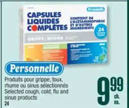 Jean Coutu PERSONNELLE Selected cough, cold, flu and sinus products offer