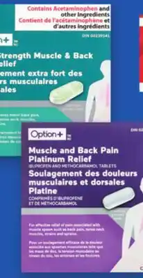 Proxim Option+ Muscle and back pain relief offer